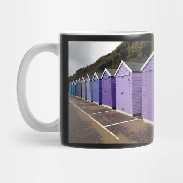 Purple and Blue Beach Huts by Dpe1974